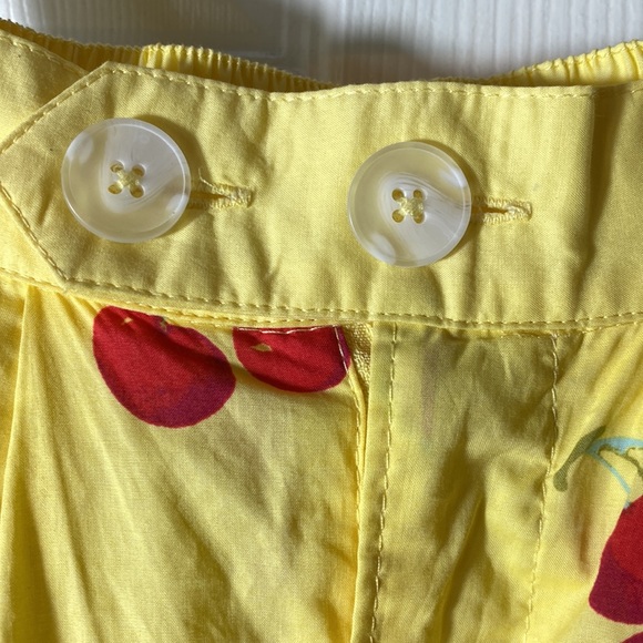 Modcloth Yellow Cherry Working for the Long Weekend A-Line Skirt Size XS - Picture 3 of 11